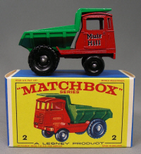 Matchbox 2a Muir Hill Dumper Reproduction Cast Metal Driver 